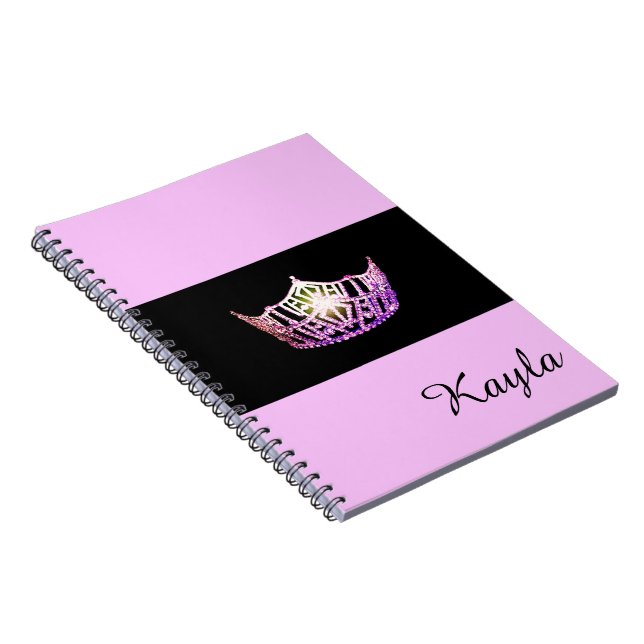 Miss America Orchid Crown Notebook - Individuelle  Notizblock (Rechte Seite)
