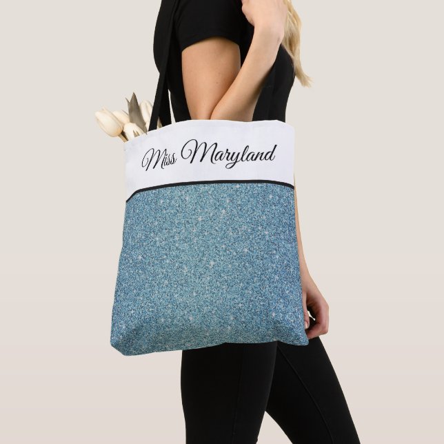 Miss America Pageant Imitate Glitzer Tote Bag Tasche (Von Nahem)