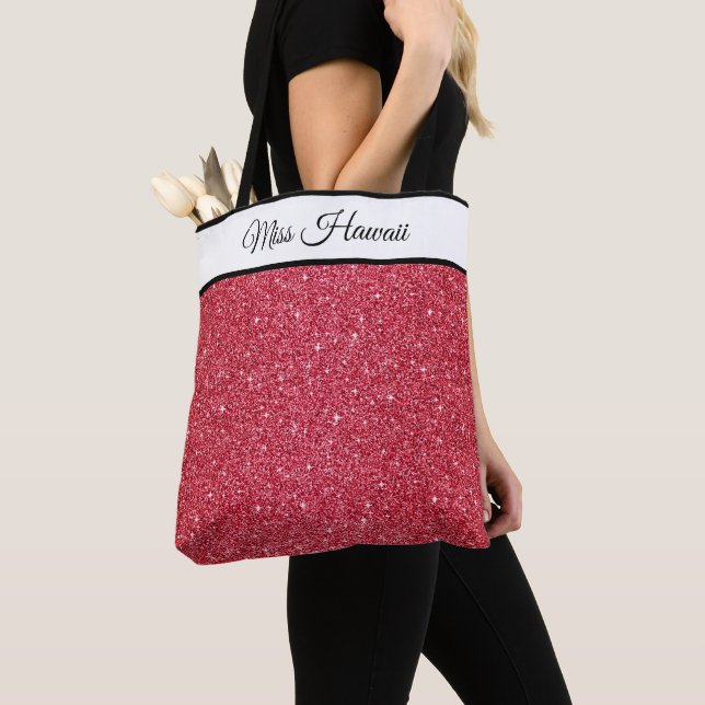 Miss America Pageant Imitate Glitzer Tote Bag Tasche (Von Nahem)