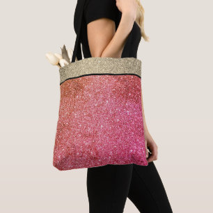 Miss America Pageant Imitate Glitzer Tote Bag Tasche
