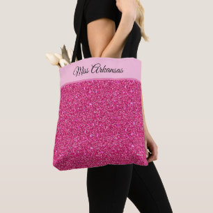 Miss America Pageant Imitate Glitzer Tote Bag Tasche