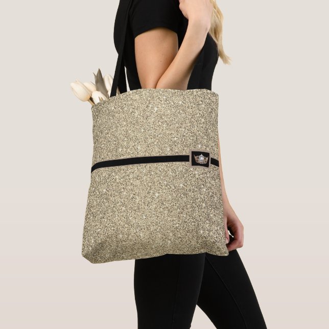 Miss America Pageant Imitate Glitzer Tote Bag Tasche (Von Nahem)