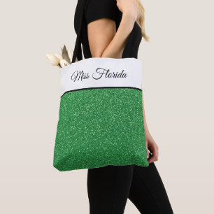 Miss America Pageant Imitate Glitzer Tote Bag Tasche