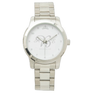 Miss America & Pageant Rodeo Silver Crown Watch Armbanduhr