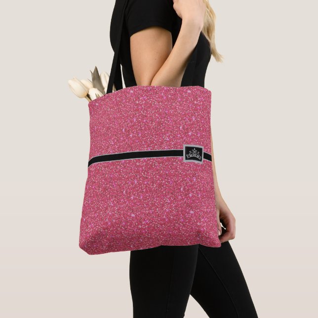 Miss America Pageant Tiara Glitzer Tote Bag Tasche (Von Nahem)