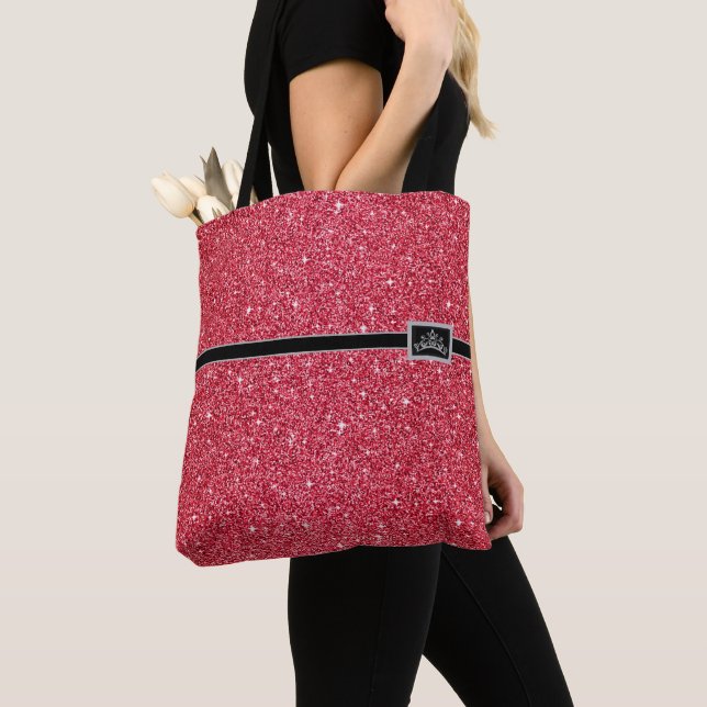 Miss America Pageant Tiara Glitzer Tote Bag Tasche (Von Nahem)