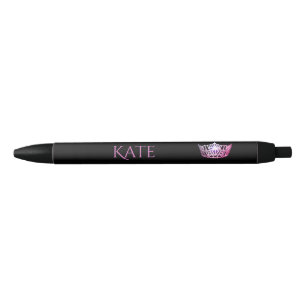 Miss America Pink Crown Custom Tinte Pen Kugelschreiber