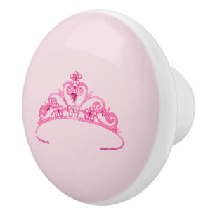 Miss America Princess Crown Keramik Cabinet Knob Keramikknauf