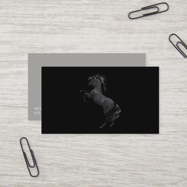 Miss America Rodeo Horse Business Cards Visitenkarte (Vorderseite/Rückseite Beispiel)