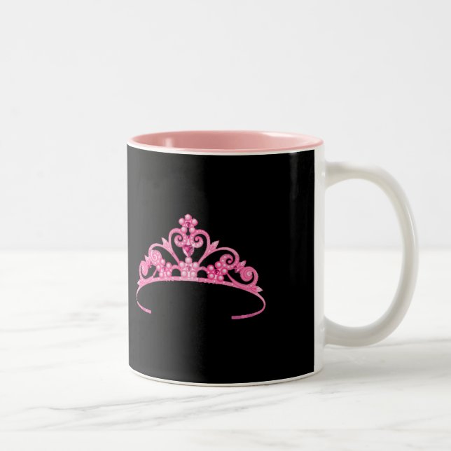 Miss America Rodeo Stil Pink Pageant Crown Tasse (Rechts)