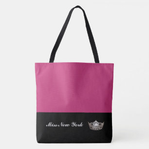 Miss America Sac fourre-tout Argent Couronne Fuchs