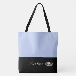 Miss America Sac fourre-tout Argent Couronne Grand