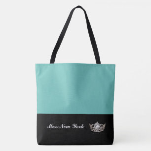 Miss America Sac fourre-tout Argent Couronne Grand