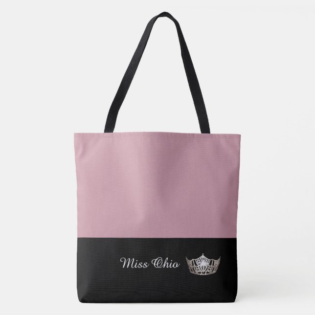 Miss America Sac fourre-tout Argent Couronne LRGE  (Devant)