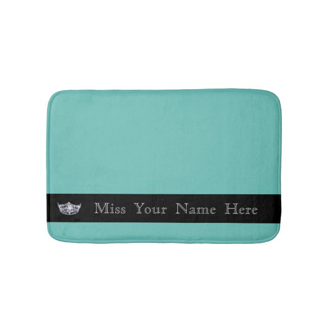 Miss America Silver Crown Bath Mat Badematte (Vorderseite)