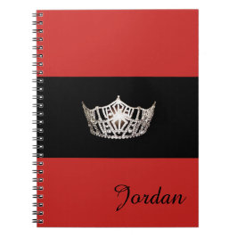 Miss America Silver Crown Carnet Nom personnalisé