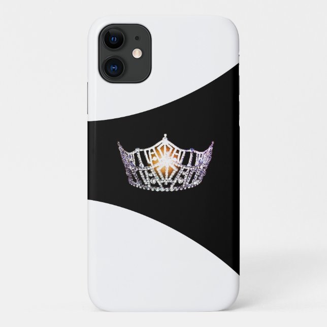 Miss America Silver Crown iPhone 11 Fall Case-Mate iPhone Hülle (Rückseite)
