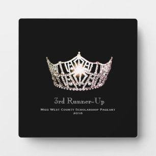 Miss America Silver Crown Runner-up Plaque Fotoplatte