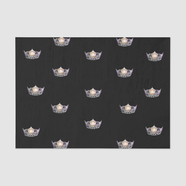 Miss America Silver Crown Tissue Paper Seidenpapier (Vorderseite)