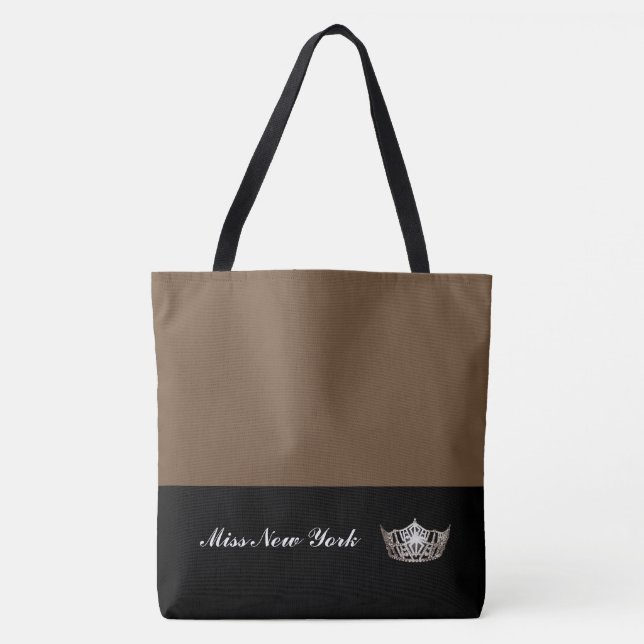 Miss America Silver Crown Tote Bag Large Brownie Tasche (Vorderseite)