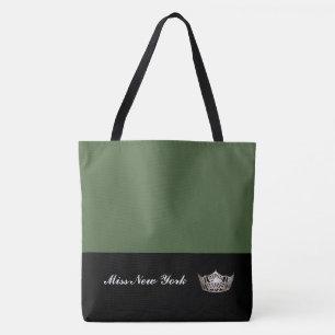 Miss America Silver Crown Tote Bag Large Cactus Tasche