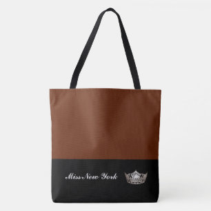 Miss America Silver Crown Tote Bag Large Cinnamon Tasche