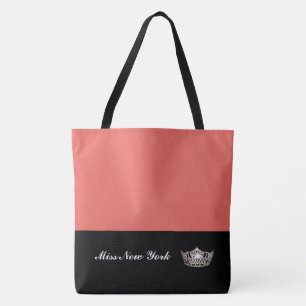 Miss America Silver Crown Tote Bag Large Lmon Tasche