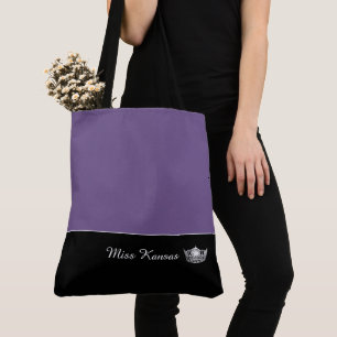 Miss America Silver Crown Tote Bag Large Tasche