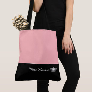 Miss America Silver Crown Tote Bag Large Tasche