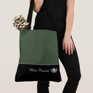 Miss America Silver Crown Tote Bag Large Tasche