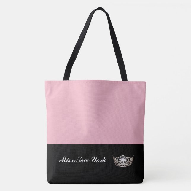 Miss America Silver Crown Tote Tasche Grossrosa (Vorderseite)