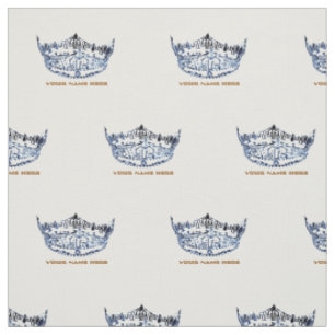 Miss America Stil Crown Custom Fabric Stoff