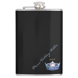 Miss America Stil Custom Signature Crosslasche Flachmann