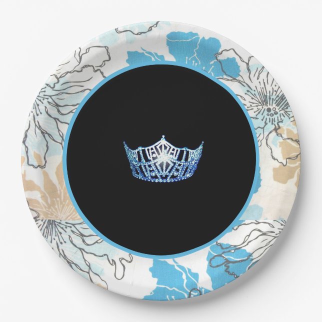 Miss America Stil Floral Crown Teller (Vorderseite)