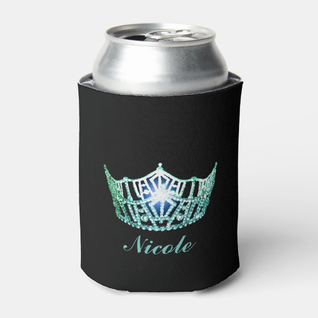 Miss America Stil Green Crown Custom kann Cooler Dosenkühler (Kanne Vorderseite)