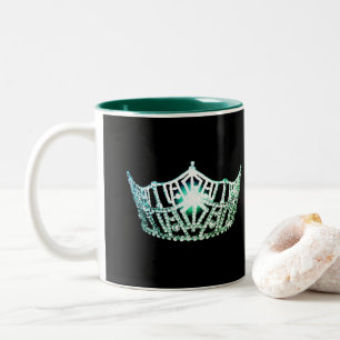 Miss America Stil Green Crown Tasse