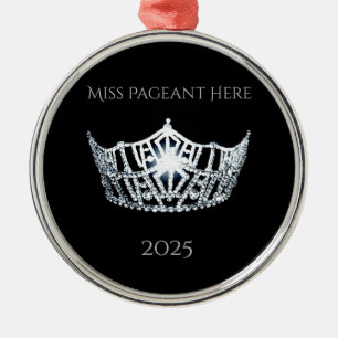 Miss America Stil Kronen-Weihnachtsschmuck Ornament Aus Metall