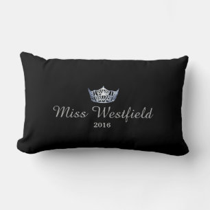 Miss America Stil Personalisiert Name Crown Kissen