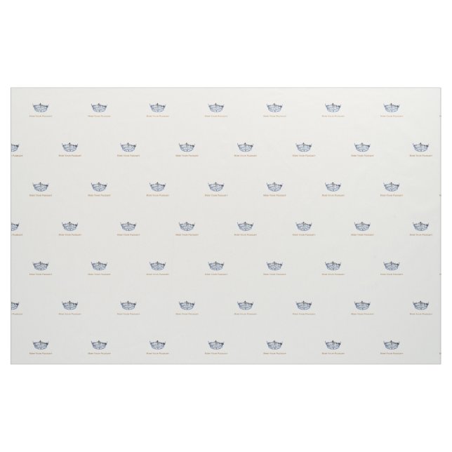 Miss America Style Blue Crown Custom Fabric Stoff (Fat Quarter (45,7 x 55,9 cm))