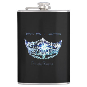 Miss America Style Blue Crown Flask Individuelle N Flachmann