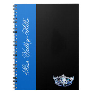 Miss America style Carnet Couronne bleue