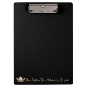 Miss America Style Cropboard Klemmbrett