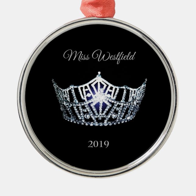 Miss America style Crown Weihnachtsschmuck (Vorne)