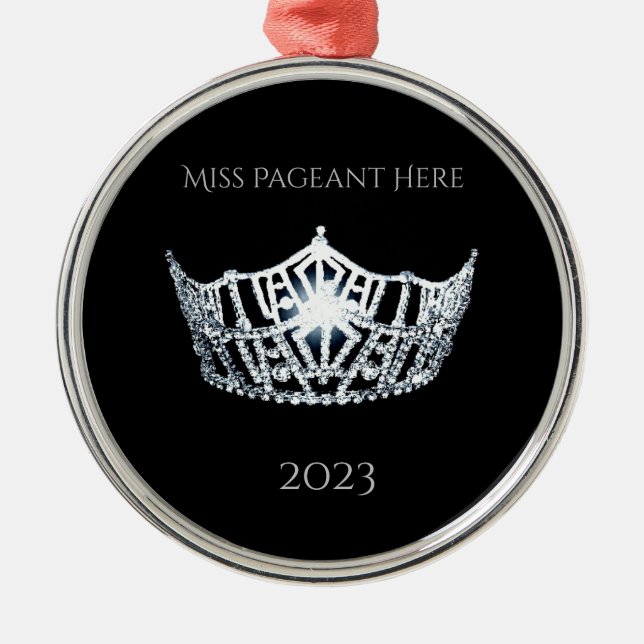 Miss America style Crown Weihnachtsschmuck (Vorne)