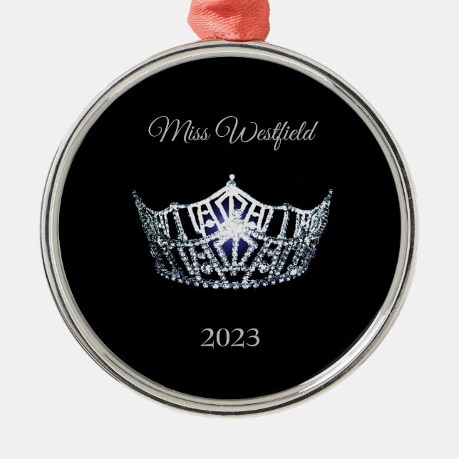 Miss America style Crown Weihnachtsschmuck (Vorne)