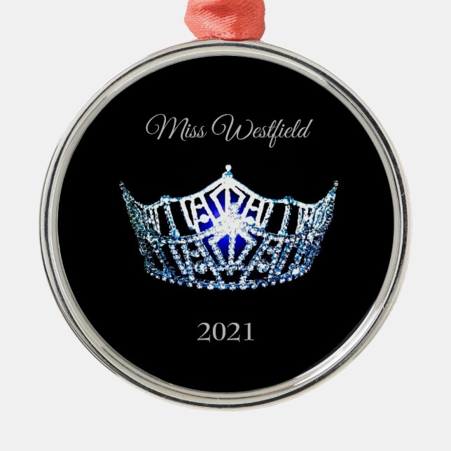 Miss America style Crown Weihnachtsschmuck (Vorne)