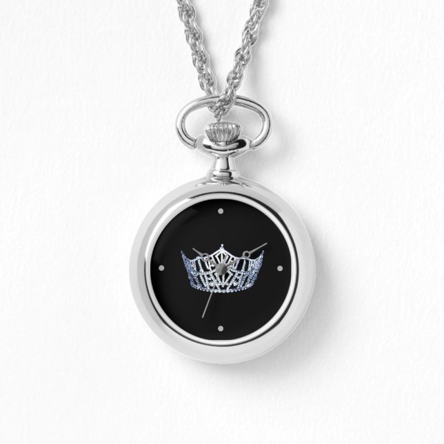 Miss America style Crown Wrap Around Watch Armbanduhr (Vorderseite)