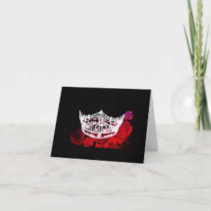 Miss America Style Note Card Karte