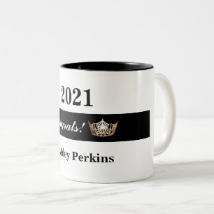 Miss America style Pageant Crown Congrats Mug