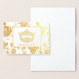 Miss America Style Pageant Crown Folienkarte